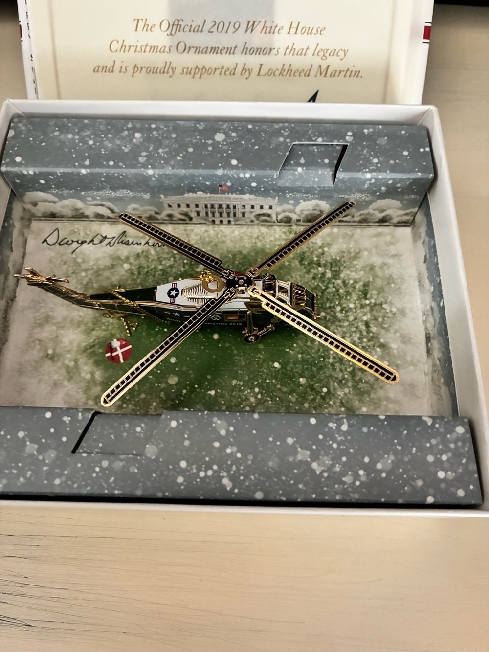 2019 Whitehouse Historical Society Helicopter Ornament